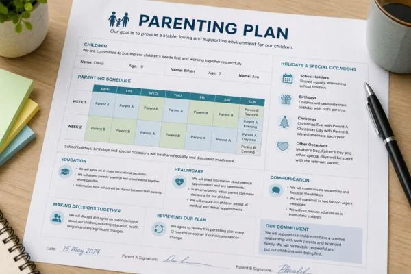 Understand parenting plans Salisbury